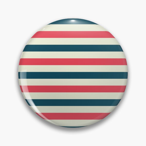 Item preview, Red White And Blue Retro Nautical Stripes Pattern designed and sold by Pattern1design.