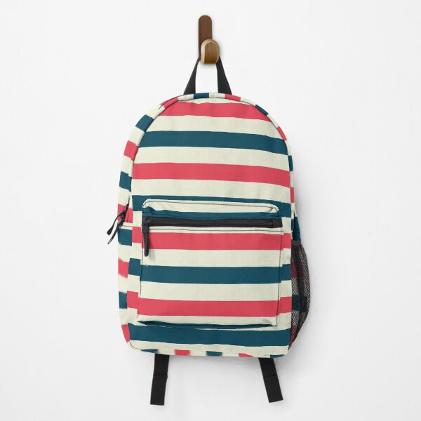 Item preview, Red White And Blue Retro Nautical Stripes Pattern designed and sold by Pattern1design.