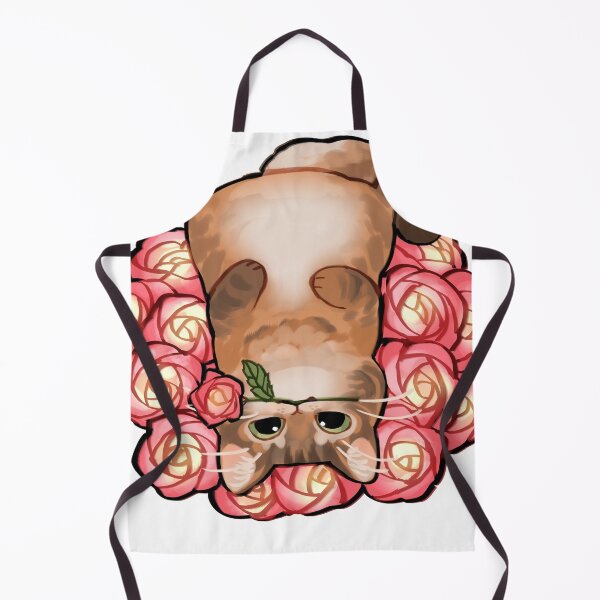 Item preview, Fluffy Honey Cat with Roses designed and sold by catakoyaki.