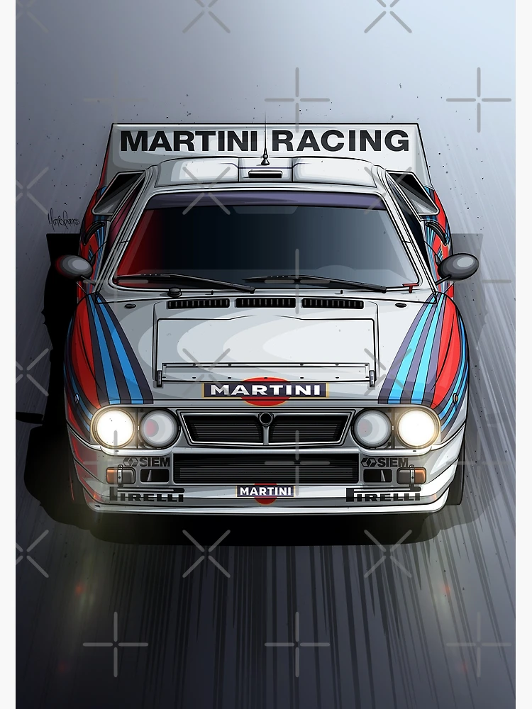 Lancia Delta Integale, Rally Car, Martini Racing 4K 24 X 36 Inch Poster 