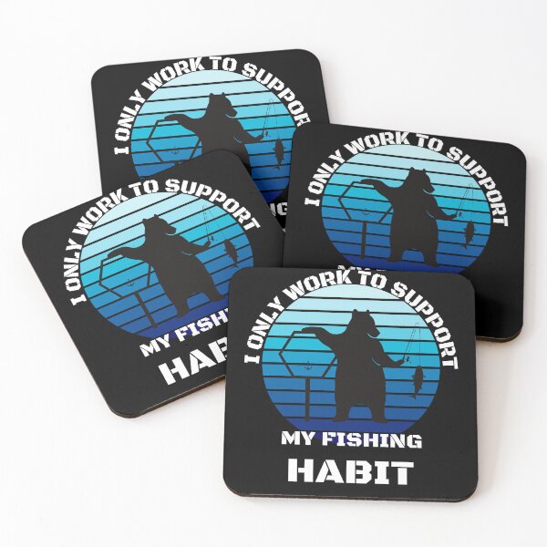 Item preview, Funny | Fishing Lover | I only work to support my fishing habit  designed and sold by BlessedConcepts.