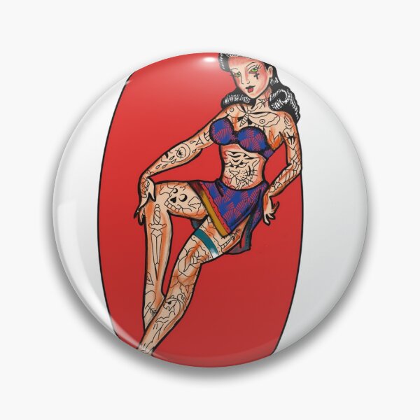 Item preview, Tattoo pin up first ink tshirt co designed and sold by FIRSTINK.