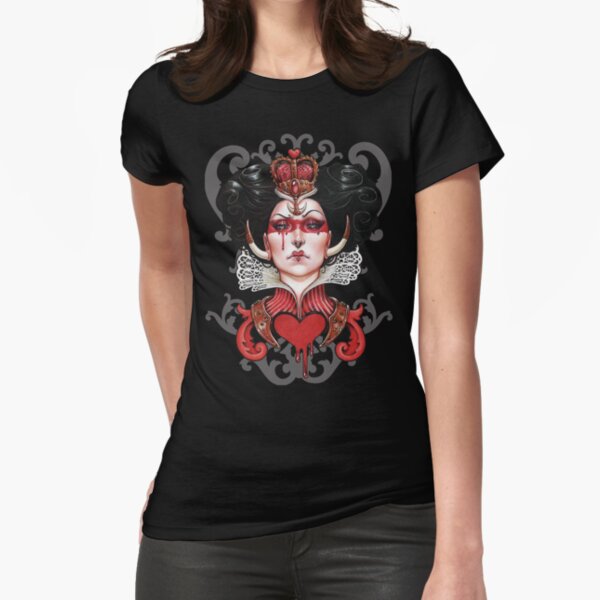 black queen of hearts shirt