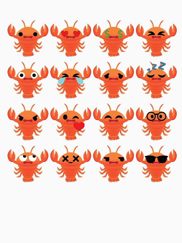 "Lobster Emoji " Tshirt by HippoEmo Redbubble