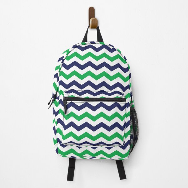 Artikelvorschau, Seemuster der grünen, blauen und weißen Chevrons entworfen und verkauft von Pattern1design.