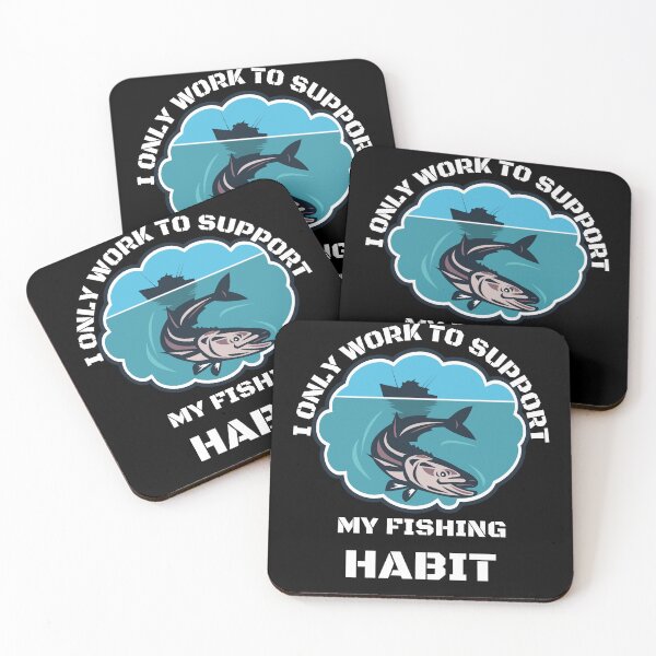 Item preview, Funny | Fishing Lover | I only work to support my fishing habit  designed and sold by BlessedConcepts.