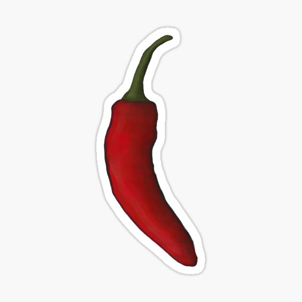 Red Hot CHILLI Pepper Sticker