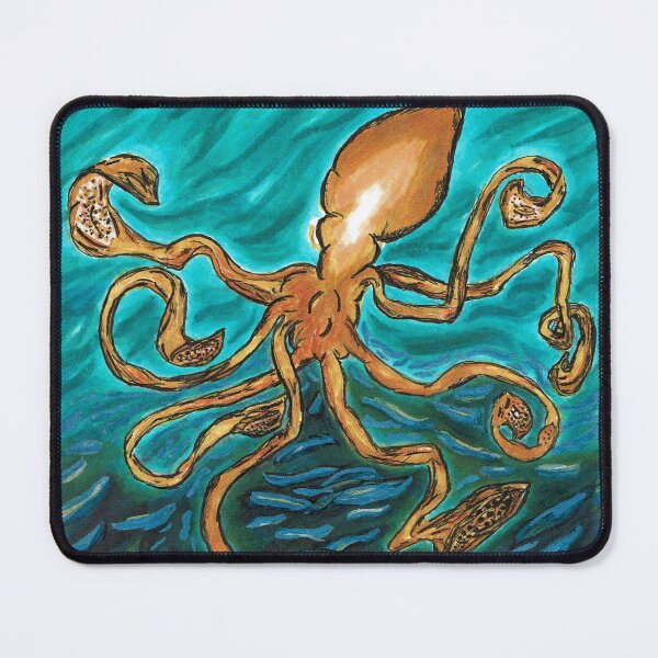 Item preview, Deep Sea Squid Drawing by Brooke  designed and sold by jandjarts.