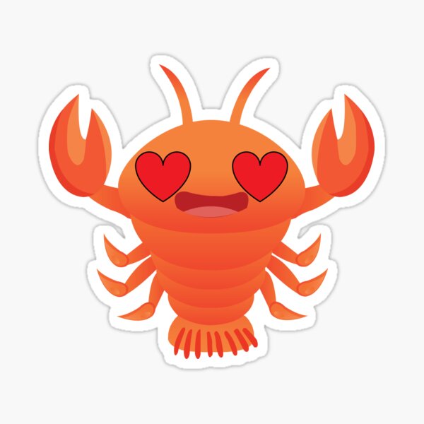 "Lobster Emoji " Sticker for Sale by HippoEmo Redbubble