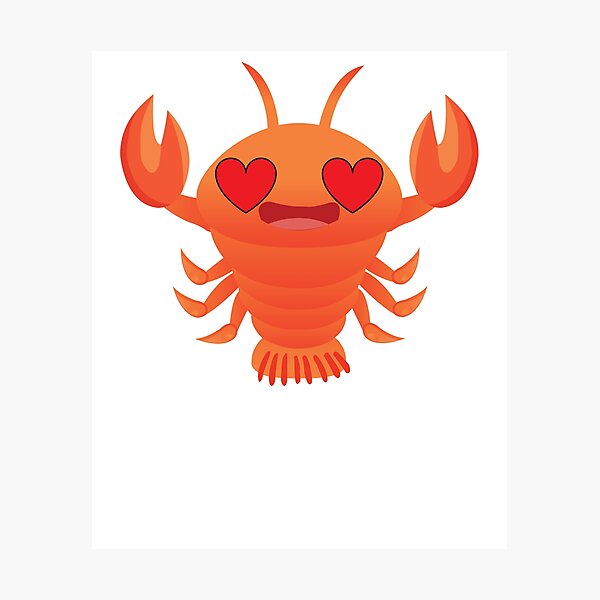 "Lobster Emoji " Photographic Print by HippoEmo Redbubble