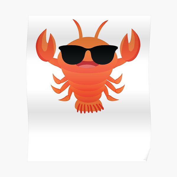 "Lobster Emoji " Poster by HippoEmo Redbubble