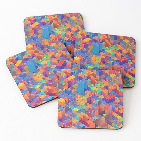 Item preview, 3D colorful grid designed and sold by aiartoday.