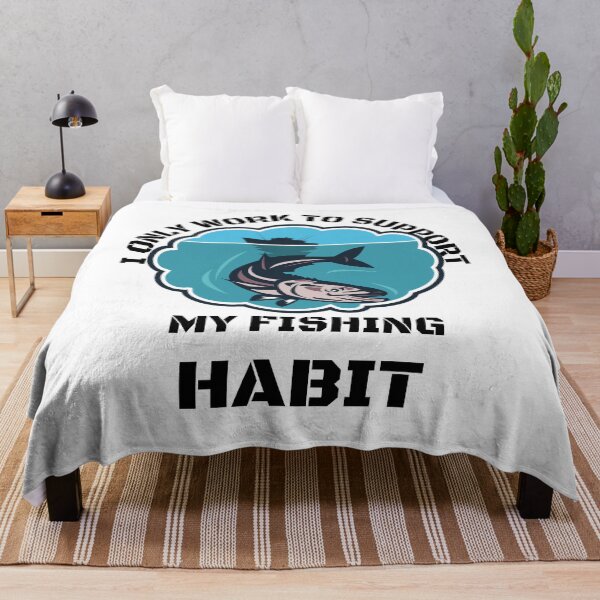 Item preview, Fishing Lover | I only work to support my fishing habit | Funny designed and sold by BlessedConcepts.