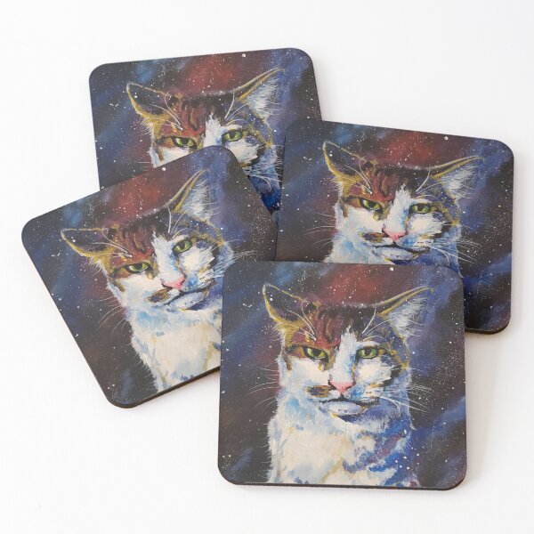 Item preview, Cosmic Cat Doesn't Care designed and sold by jandjarts.