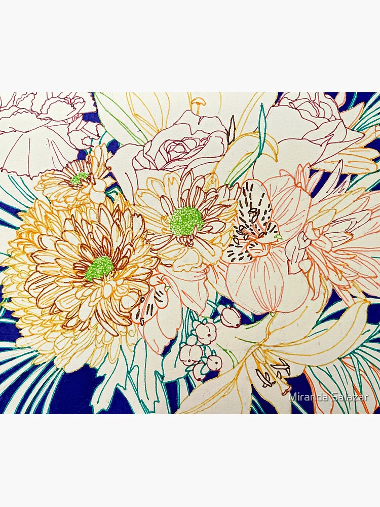 Thumbnail 5 of 5, Mouse Pad, Flower Burst designed and sold by Miranda-Salazar.