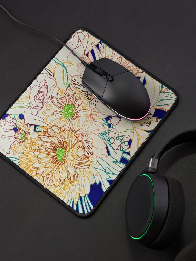 Thumbnail 4 of 5, Mouse Pad, Flower Burst designed and sold by Miranda-Salazar.