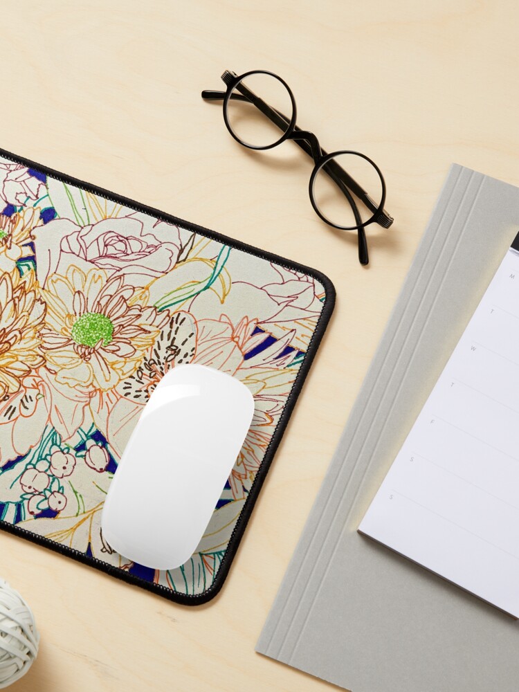 Thumbnail 3 of 5, Mouse Pad, Flower Burst designed and sold by Miranda-Salazar.