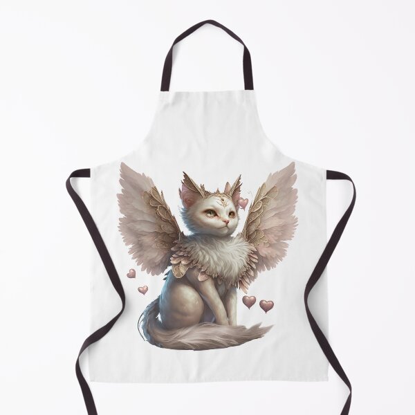 Item preview, Cute Pink Fairy Cat with Gold accented Angel wings designed and sold by photo4u2.