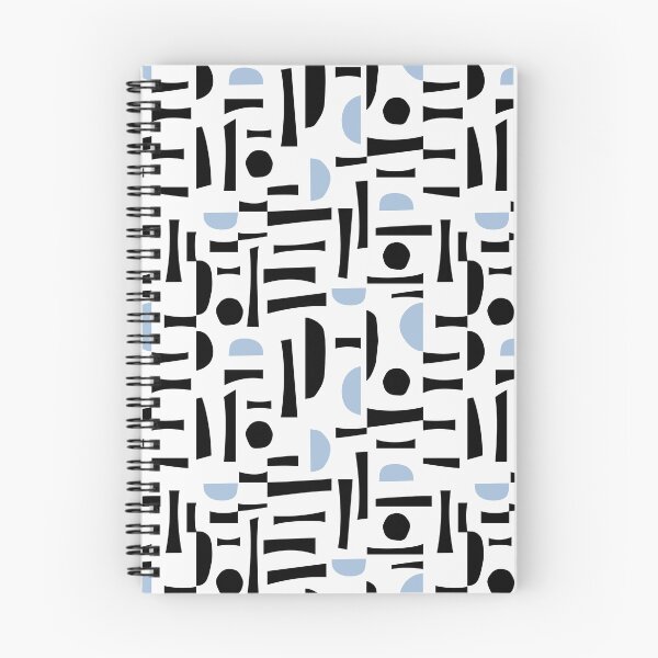 Item preview, Playful Abstract - Black with a dash of blue designed and sold by DesignsbyRoochita Studio.