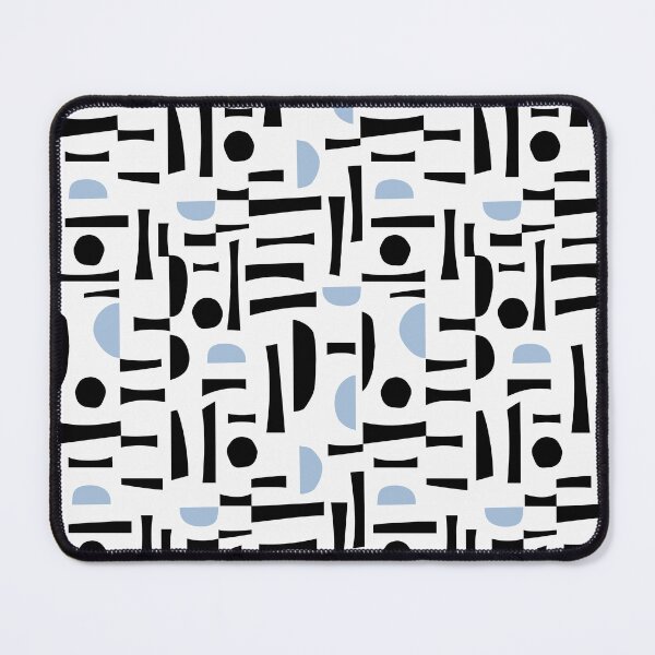 Item preview, Playful Abstract - Black with a dash of blue designed and sold by DesignsbyRoochita Studio.