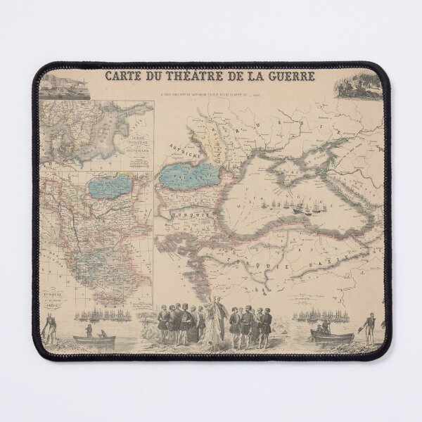 Item preview, 1855 Crimean War Map  - Carte du Théâtre de la Guerre, The Seat of War designed and sold by LordRivers.