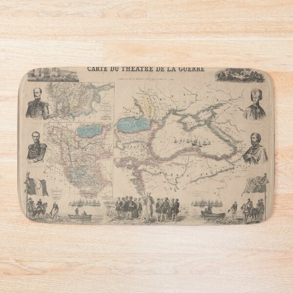 Item preview, 1855 Crimean War Map  - Carte du Théâtre de la Guerre, The Seat of War designed and sold by LordRivers.