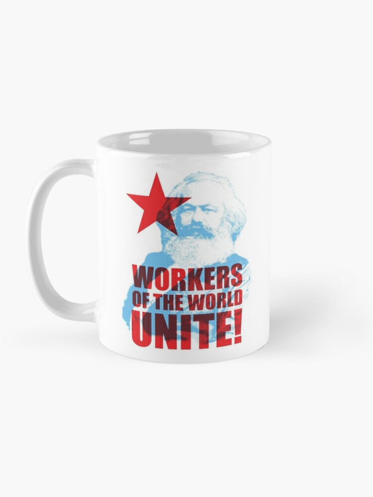 Thumbnail 3 of 6, Coffee Mug, Karl Marx Workers of the World Unite! designed and sold by TropicalToad.