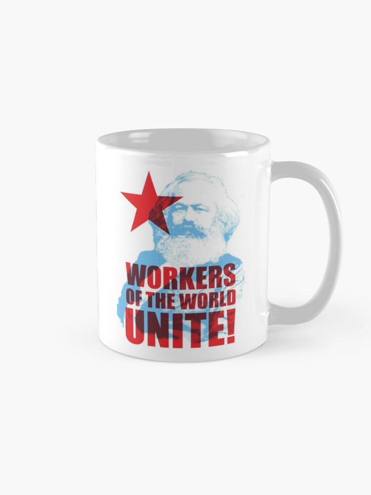 Thumbnail 5 of 6, Coffee Mug, Karl Marx Workers of the World Unite! designed and sold by TropicalToad.