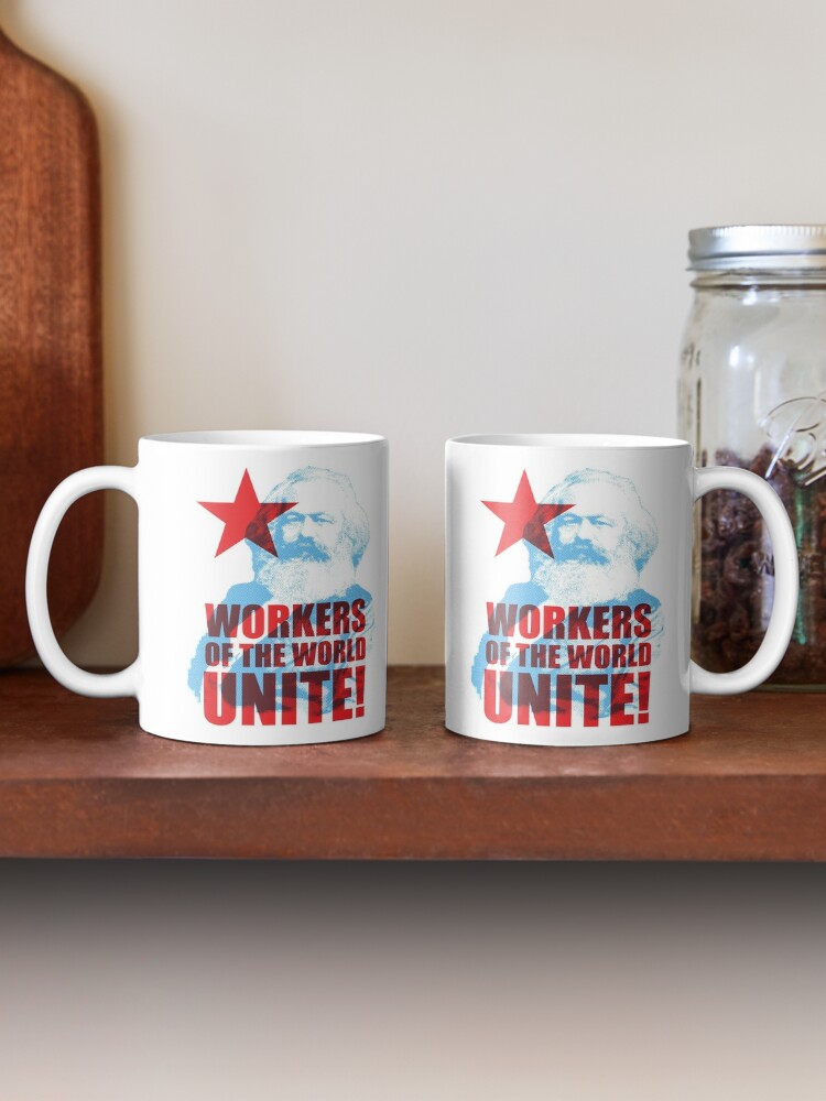 Thumbnail 2 of 6, Coffee Mug, Karl Marx Workers of the World Unite! designed and sold by TropicalToad.
