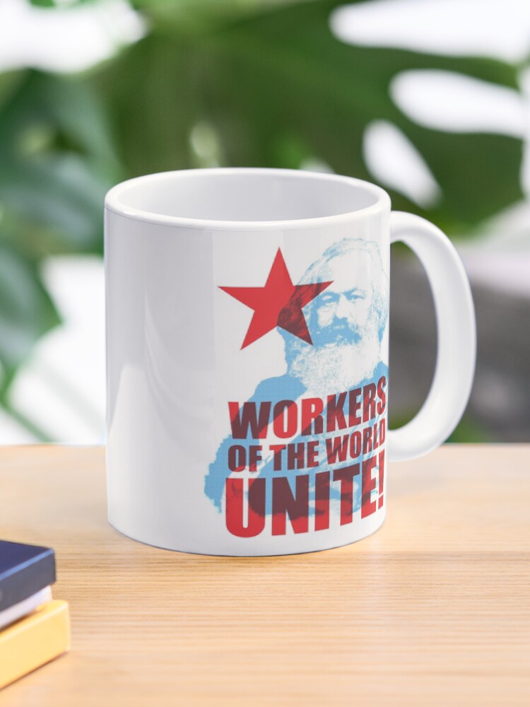 Thumbnail 1 of 6, Coffee Mug, Karl Marx Workers of the World Unite! designed and sold by TropicalToad.