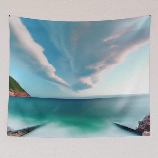 Item preview, Runway in the sky to blue waves on the ocean designed and sold by Chris Purdy.