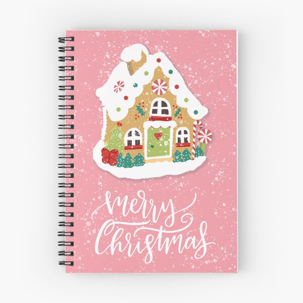 Item preview, Cute Girly Snowy Gingerbread House Pink Merry Christmas designed and sold by tanjica.