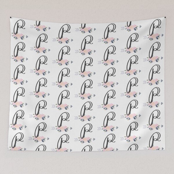 Item preview, Letter P Monogram Watercolor Roses designed and sold by MandyRosko.