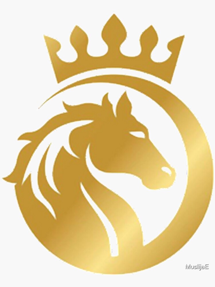 "Horse logo " Sticker for Sale by MuslijaE Redbubble