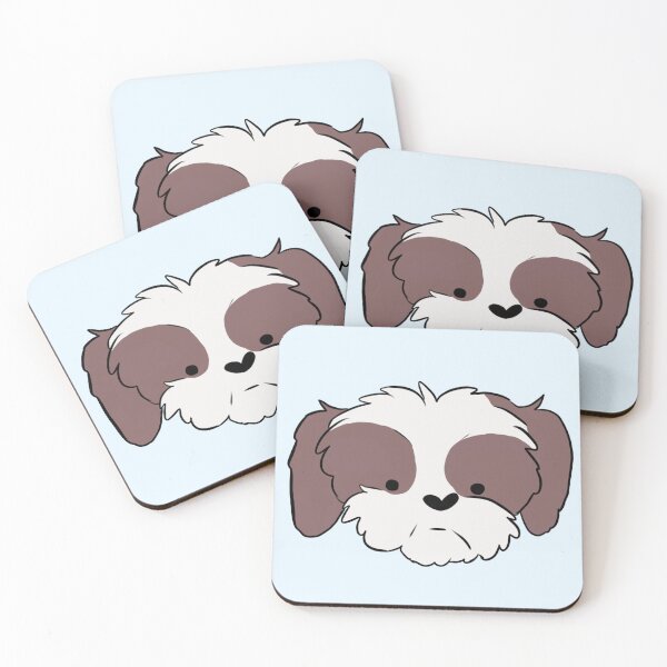 Item preview, Cute shih tzu dog face - adorable cartoon small dog illustration  designed and sold by Yarafantasyart.