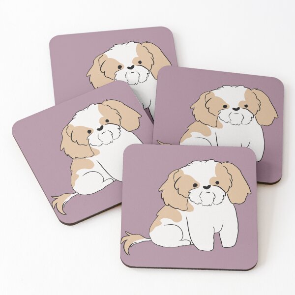 Item preview, Cute Shih tzu dog - an adorable small dog cartoon illustration designed and sold by Yarafantasyart.