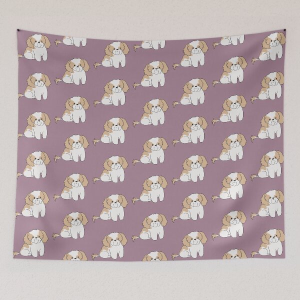 Item preview, Cute Shih tzu dog - an adorable small dog cartoon illustration designed and sold by Yarafantasyart.