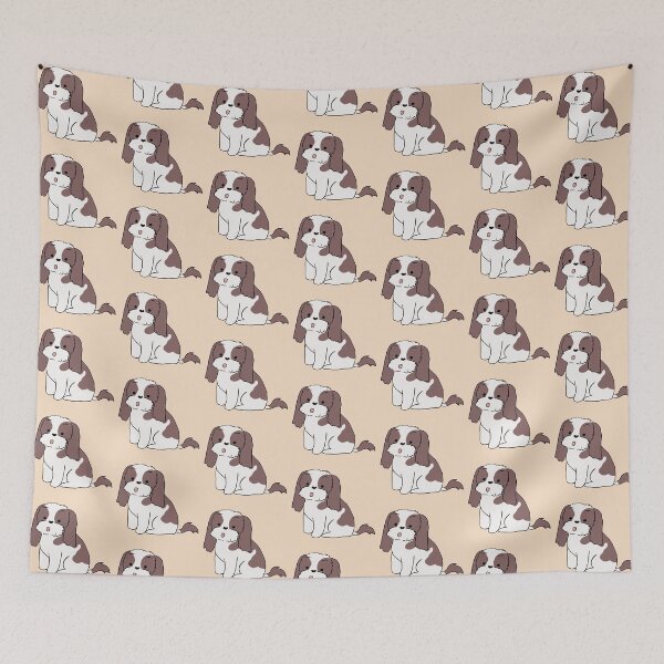 Item preview, Cute Shih tzu dog sitting cartoon illustration  designed and sold by Yarafantasyart.