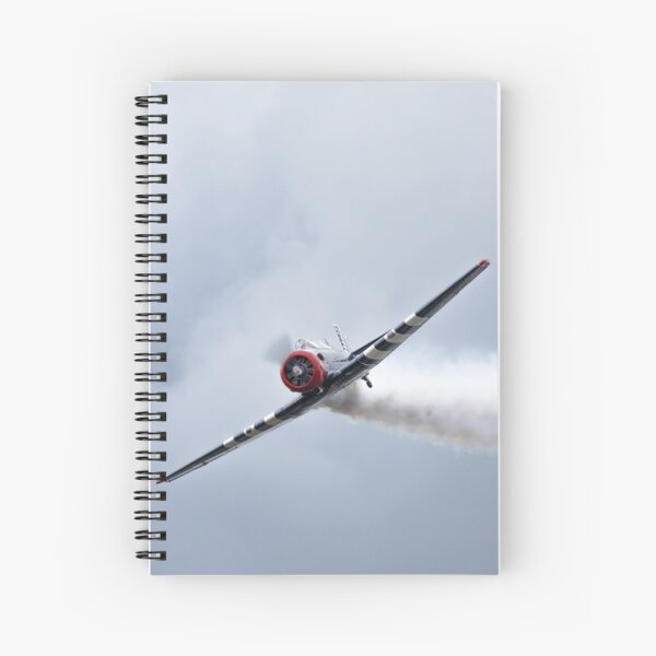 T-6 Texan aerobatics with smoke Spiral Notebook