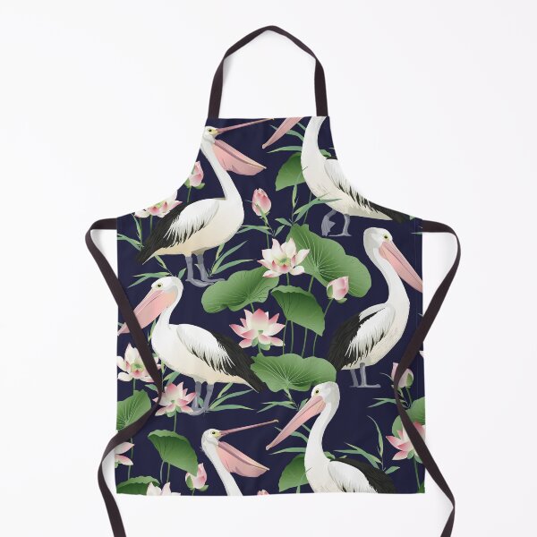 Item preview, ' Pelicans in Lotus flower pond ' designed and sold by MARYMAXMAC.