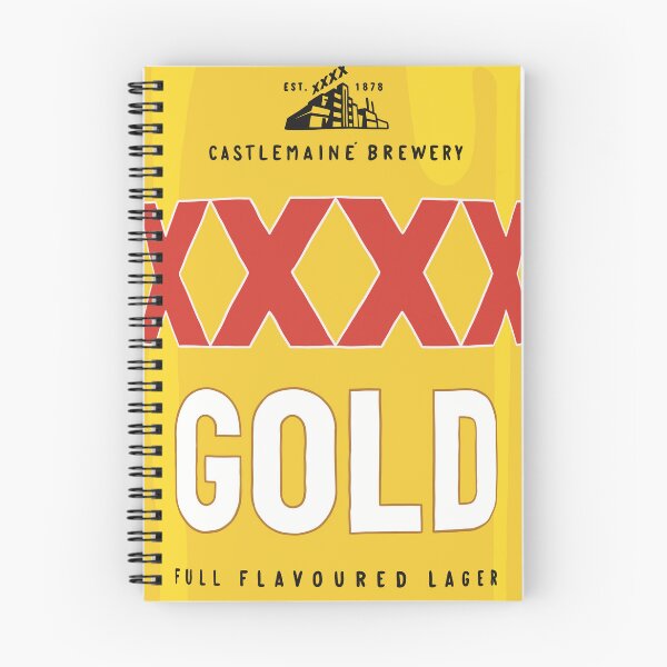 Item preview, Hand-drawn XXXX Gold can designed and sold by Brews n Books.