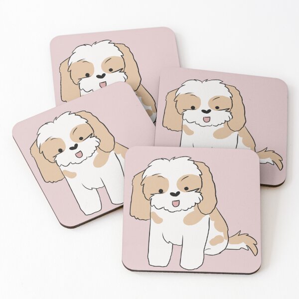 Item preview, Shih tzu dog cartoon illustration for shih tzu lovers designed and sold by Yarafantasyart.