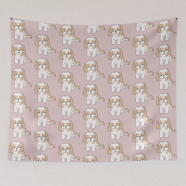 Item preview, Shih tzu dog cartoon illustration for shih tzu lovers designed and sold by Yarafantasyart.