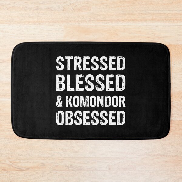 Item preview, Stressed Blessed and Komondor Obsessed Dog Gift  designed and sold by Guarddogdrive.