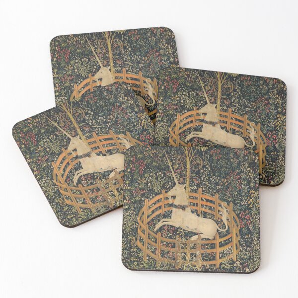 Item preview, The Unicorn Rests in a Garden 1495 designed and sold by ArcherAshleyArt.