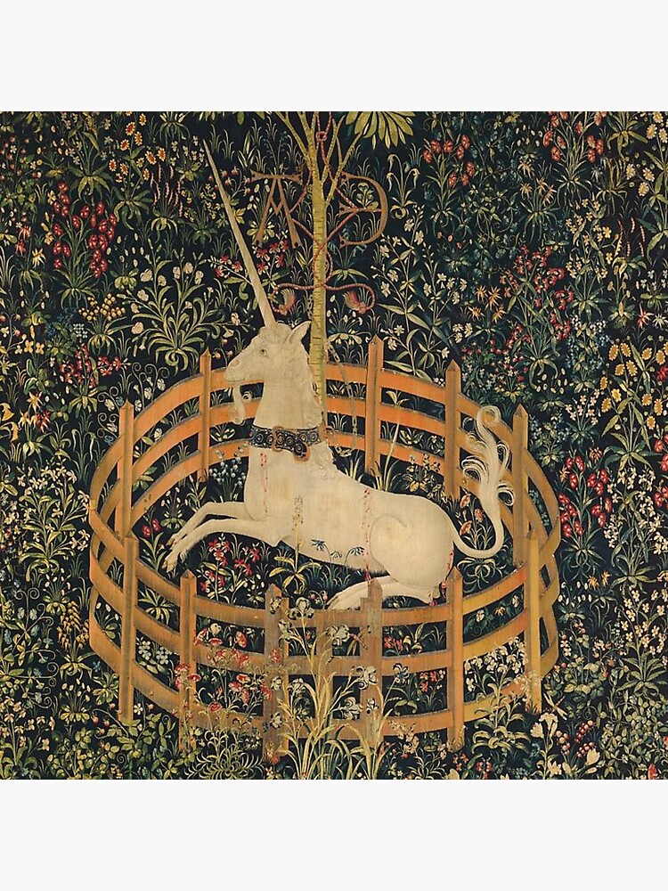 "The Unicorn Rests in a Garden 1495" Poster for Sale by ArcherAshleyArt ...
