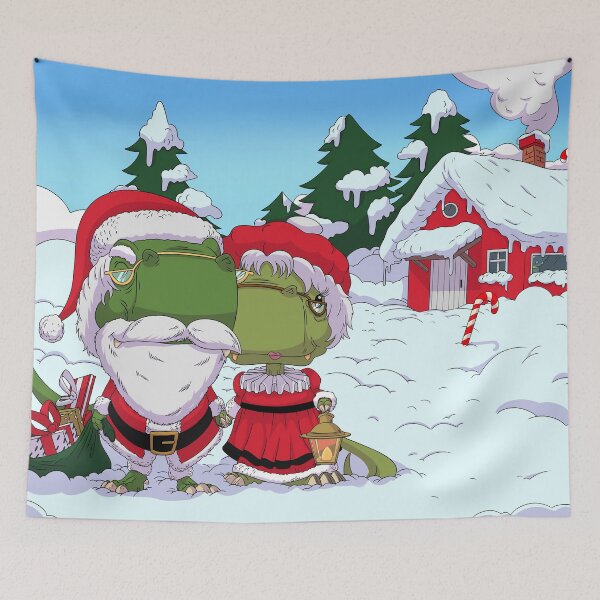 Item preview, Dino Santa Claus and Mrs Claus designed and sold by DinoTropolis.