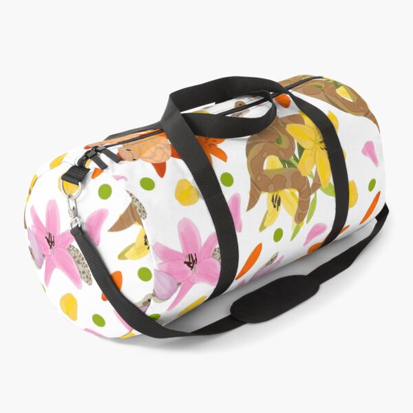Item preview, Snakes and Lilies on White - Floral Pattern designed and sold by dKarthdesign.
