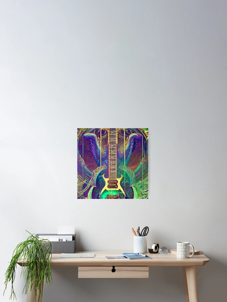 Thumbnail 2 von 3, Poster, Blue Wing Guitar designt und verkauft von Sub-Ruminations.