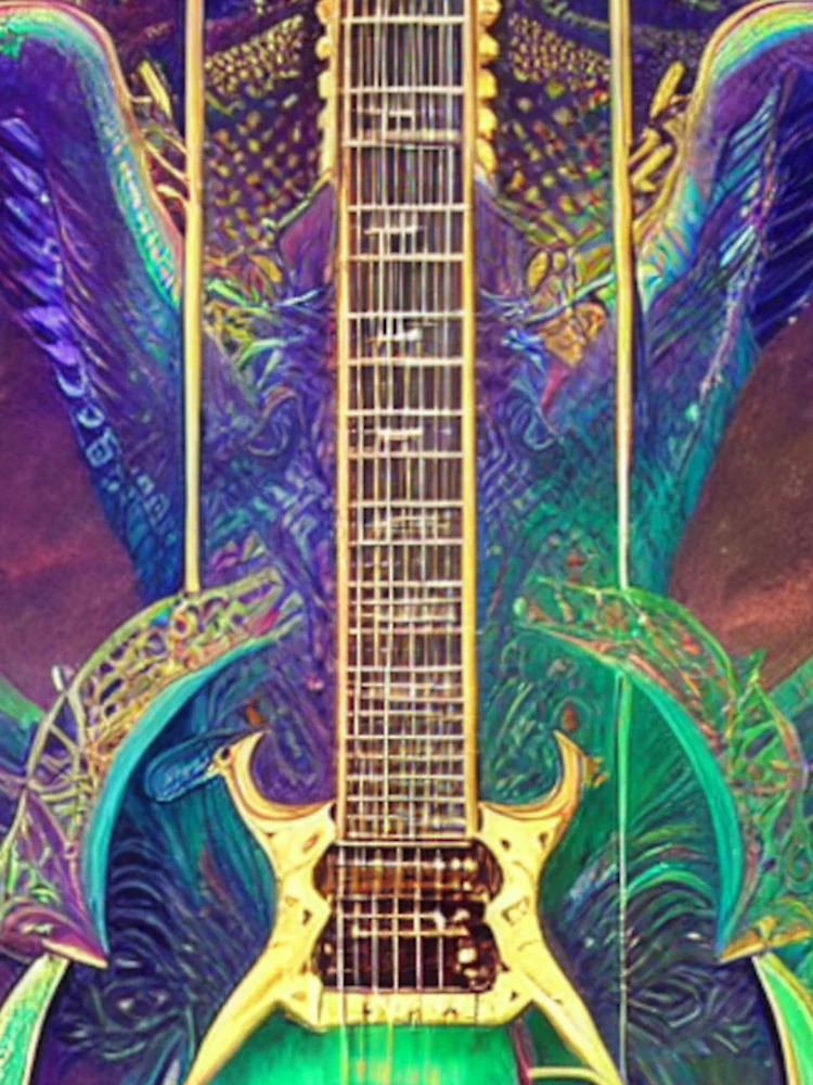 Imagen 4 de 4, Funda de iPhone con la obra Blue Wing Guitar, diseñada y vendida por Sub-Ruminations.